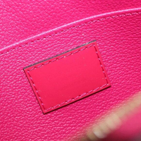 LOUIS VUITTON Monogram Vernis Pochette Cosmetic Rose Indian M90009 Auth 130667 - Picture 8 of 15